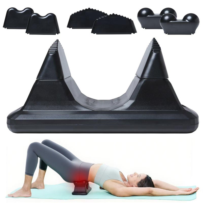 Psoas Release Tool 3in1 Massage Tool Psoas Muscle Release Tool for Hip Hook Flexor Back Glute Iliacus and Neck Pain Trigger Point and Myofascial Release Tool Night Black Patent Pending